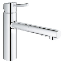 Grohe Concetto Pull-Out Kitchen Faucet with 2-Function Locking Sprayer