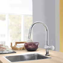 Grohe Minta 1.75 GPM Single Hole Pull Down Kitchen Faucet with On/Off Touch Activation