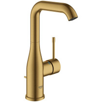 Grohe Essence 1.2 GPM Single Hole Bathroom Faucet with SilkMove, QuickFix, EcoJoy Technology and Pop-Up Drain Assembly