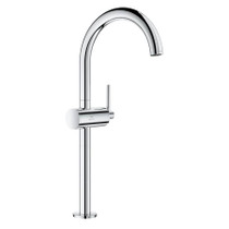 Grohe Atrio New 1.2 GPM Vessel Single Hole Bathroom Faucet with Lever Handle and Pop-Up Drain Assembly