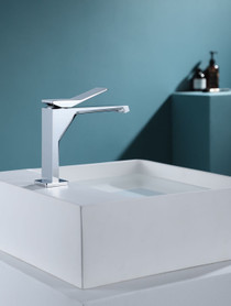 Royal Naples Single Handle Lavatory Faucet in Polished Chrome