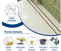 Tido 24" Linear Shower Drain with Tile-in Grate