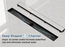 Tido 24" Linear Shower Drain with Tile-in Grate