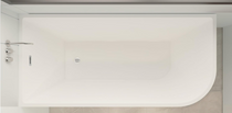 Royal Vero  59 inch Corner Freestanding Bathtub Left Hand Drain **New Model