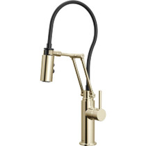 Brizo Odin 1.8 GPM Pre-Rinse Pull-Down Kitchen Faucet with Dual Jointed Articulating Arm and Magnetic Docking Spray Head