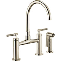 Brizo Litze Double Handle Bridge Kitchen Faucet