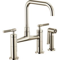Brizo Litze Double Handle Bridge Kitchen Faucet