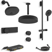Kohler Statement Electronic, Thermostatic Shower System with Shower Head, Hand Shower, Slide Bar, Bodysprays, Shower Arm, Hose, and Valve Trim