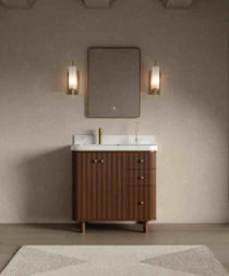 Royal Aries 36 inch Bathroom Vanity Natural Teak * Designers Pick
