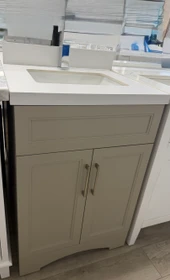 Royal Pearl Collection 24 inch Beige Bathroom Vanity