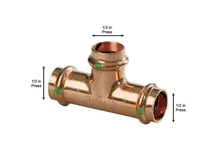 Pro- Press  1/2 in. x 1/2 in. x 1/2 in Press Copper Tee for 50 pcs