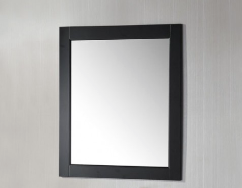 Royal series 24 inch espresso wooden framed bathroom mirror