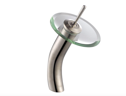 Donna Vessel Waterfall Faucet Brushed Nickel