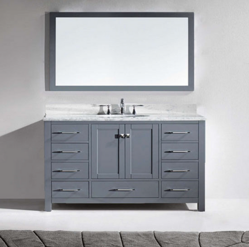 Royal Key West 60 inch Gray Single Sink Bathroom Vanity