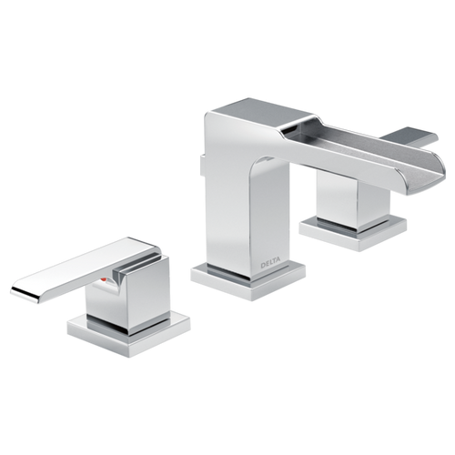 Delta Ara Two Handle Lavatory Faucet in Chrome Finish