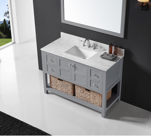 Royal Jupiter 48 inch Grey Bathroom Vanity * Floor Sample