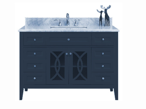 Royal Casa 48 inch Navy Blue  Bathroom Vanity
