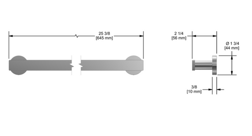 Riobel Paradox 24"  Towel Bar Chrome