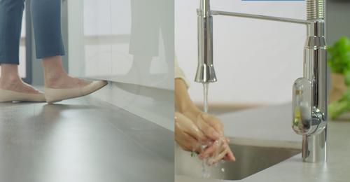 Grohe Ladylux Foot Control Touch Single-Handle Kitchen Faucet