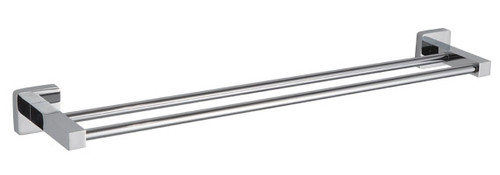 St. Catherine Double Towel Bar in Brushed Stainless Steel