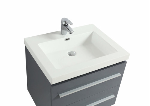 Royal Arto 30-Inch Wall Mount Bathroom Vanity in Gray Colour