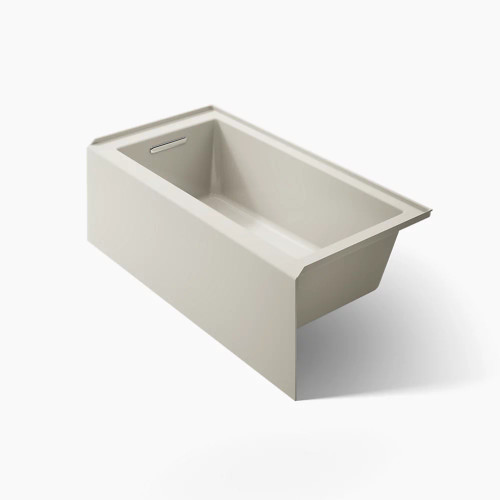 Kohler Underscore® 60" x 30" alcove bath, left drain - Biscuit