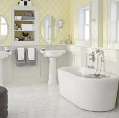 American Standard Kipling Ovale 69" Acrylic Free Standing Soaking Bathtub with Center Drain