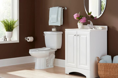 PROFLO White Elongated Standard Height 2-piece WaterSense Toilet 12-in  Rough-In 1.28-GPF in the Toilets department at