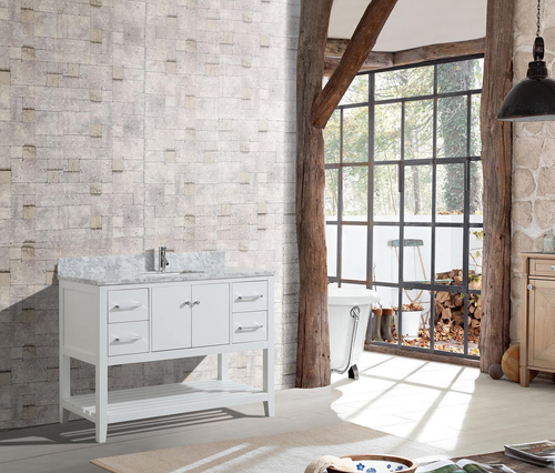 Royal Jupiter 60 inch White  single sink Bathroom Vanity