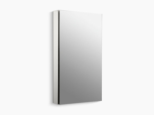 Kohler Catalan®20-1/8" W x 36-1/8" H aluminum single-door medicine cabinet with 170 degree hinge
