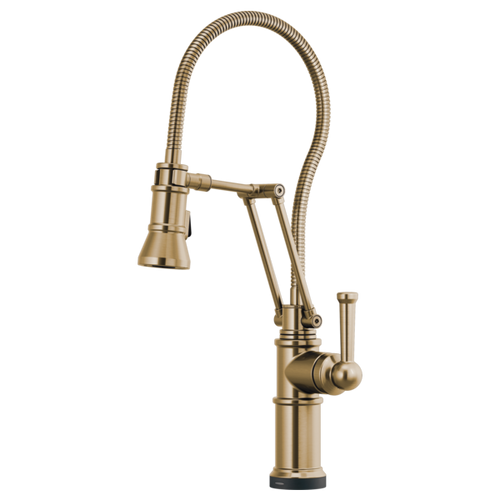 Brizo ARTESSO® SmartTouch® Articulating Faucet With Finished Hose in Luxe Gold