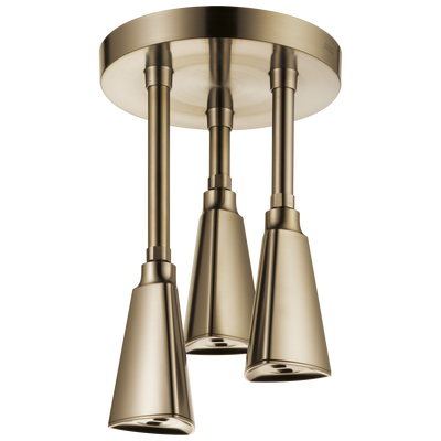 Delta UNIVERSAL SHOWERING H2Okinetic® Pendant Raincan Shower Head in Champagne Bronze