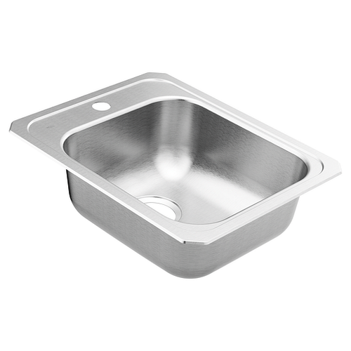 Moen 2000 Series 17"X21-1/4" Stainless Steel 20 Gauge Single Bowl Drop In Sink