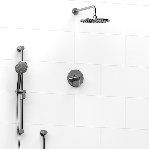 Riobel Premium Thermostatic System With Hand Shower Rail And Shower Head Chrome