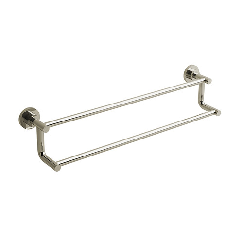 Riobel Star 60 cm (24") Double Towel Bar Polished Nickel - ST6PN