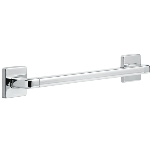 18" Angular Modern Decorative ADA Grab Bar In Chrome