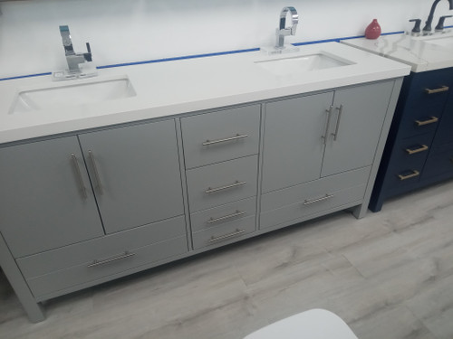 Royal Ultra 72 inch Grey Double Sink Bathroom Vanity  