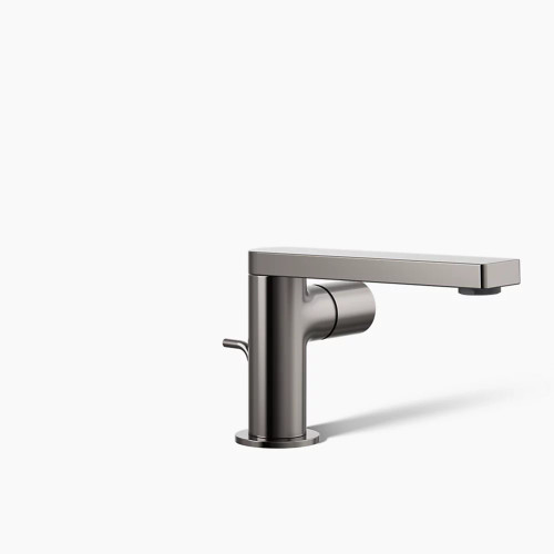 KOHLER Composed® Single-handle bathroom sink faucet with Cylindrical handle, 1.2 gpm - Vibrant Titanium