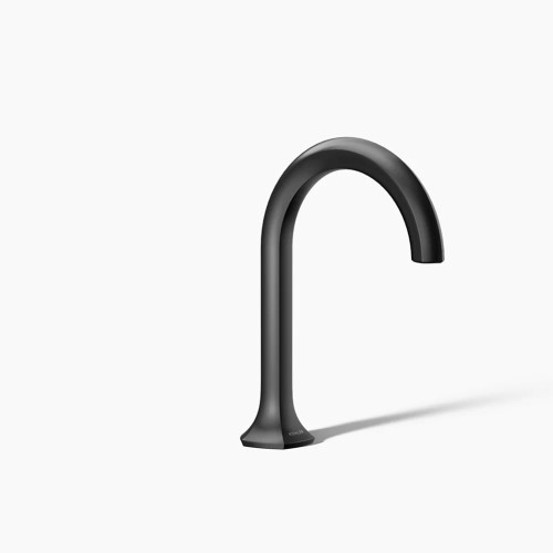 KOHLER Occasion® Bathroom sink faucet spout with Cane design, 1.2 gpm - Matte Black