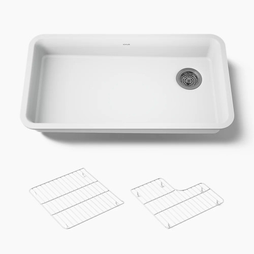 Kohler Cairn® 33" undermount single-bowl kitchen sink - Matte White