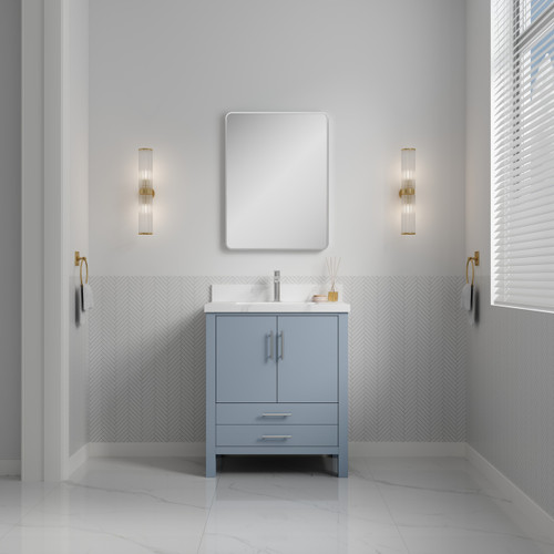 Royal Ultra 30 inch Polar Blue Bathroom Vanity