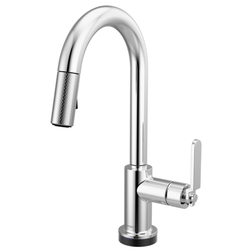 Brizo Litze® Smarttouch Pull-Down Prep Faucet with Arc Spout - Industrial Handle - Polished Chrome