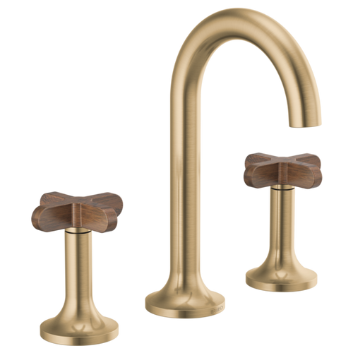 Brizo Odin® Widespread Lavatory Faucet - Less Handles With High Cross Handles - Brilliance® Luxe Gold® Brizo Odin® Widespread Lavatory Faucet - Less Handles With High Cross Handles - Brilliance® Luxe Gold®
