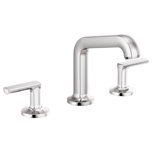Brizo Kintsu® Widespread Lavatory Faucet with Arc Spout - Less Handles 1.2 GPM - Lever Handle Polished Chrome Brizo Kintsu® Widespread Lavatory Faucet with Arc Spout - Less Handles 1.2 GPM - Lever Handle Polished Chrome