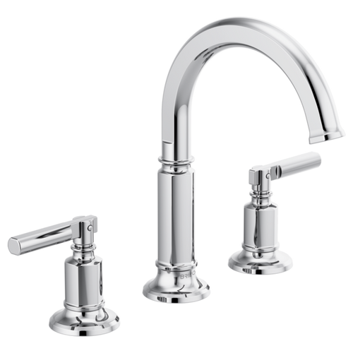 Brizo Invari® Widespread Lavatory Faucet with Arc Spout - Less Handles 1.5 GPM - Lever Handle - Polished Chrome