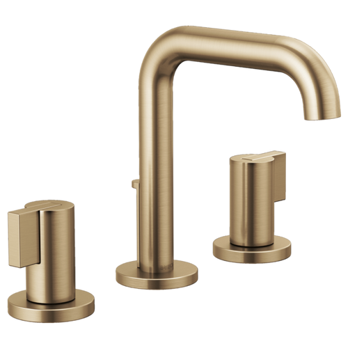Brizo Litze® Widespread Lavatory Faucet with High Spout - Less Handles 1.2 GPM - Lever Handle - Brilliance® Luxe Gold® Brizo Litze® Widespread Lavatory Faucet with High Spout - Less Handles 1.2 GPM - Lever Handle - Brilliance® Luxe Gold®