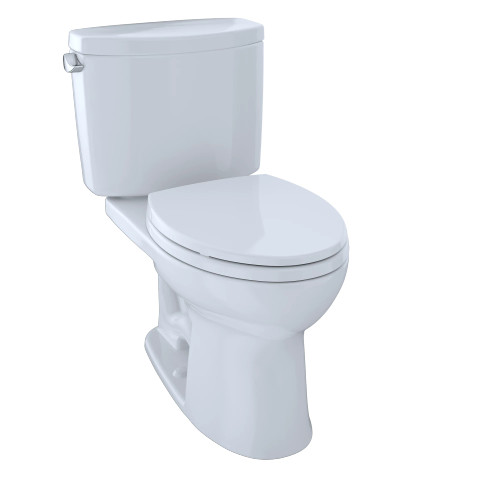 Toto Drake® II Two-Piece Toilet, 1.28 GPF, Elongated Bowl - Cotton Toto Drake® II Two-Piece Toilet, 1.28 GPF, Elongated Bowl - Cotton