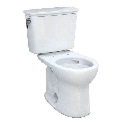 Toto Drake® Transitional Two-piece Toilet, 1.28 GPF, Round Bowl - Universal Height - Cotton