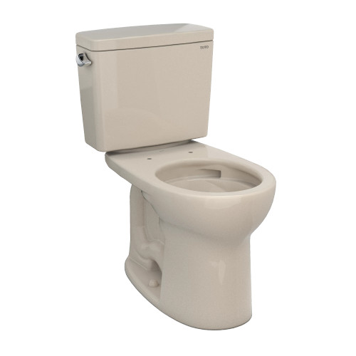 Toto Drake® Two-piece Toilet, 1.28 GPF, Round Bowl - Universal Height - Bone