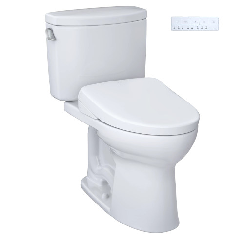 Toto Drake® II Washlet®+ S7 Two-Piece Toilet - 1.28 GPF - Cotton Toto Drake® II Washlet®+ S7 Two-Piece Toilet - 1.28 GPF - Cotton
